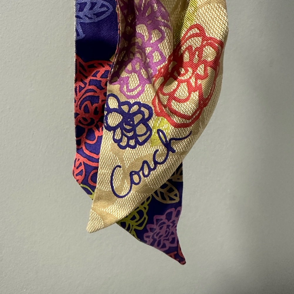 Coach skinny scarf